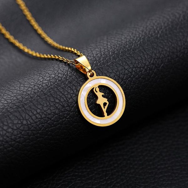 pendant necklaces fashion dancing ballerina dancer ballet dance necklace charm stainless steel girls christmas valentine's day gift, Silver
pendant necklaces fashion dancing ballerina dancer ballet dance necklace charm stainless steel girls christmas valentine's day gift, Silver