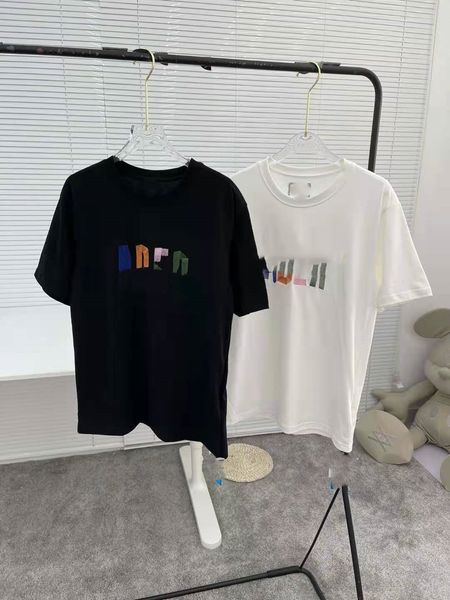 luxury design early spring round neck embroidery letters loose fashion short sleeve t-shirt, White
luxury design early spring round neck embroidery letters loose fashion short sleeve t-shirt, White