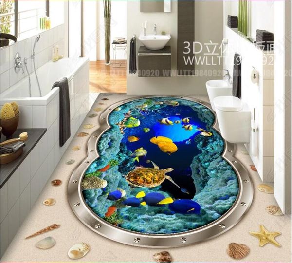3d pvc adhesive bathroom floor Wall stickers wallpaper custom mural Sea world sea turtle coral fish home decor Self-adhesive vinyl flooring
3d pvc adhesive bathroom floor Wall stickers wallpaper custom mural Sea world sea turtle coral fish home decor Self-adhesive vinyl flooring