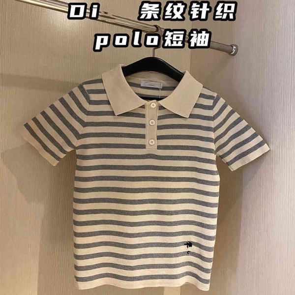 2022 factory wholesale new high version summer college style di embroidery little bee stripe knitted polo women's short sleeve 07093, White
2022 factory wholesale new high version summer college style di embroidery little bee stripe knitted polo women's short sleeve 07093, White