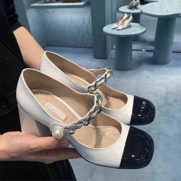 jane mary miu high french heeled shoes 2021 new pearl chain with thick heel square sandals yw, Black
jane mary miu high french heeled shoes 2021 new pearl chain with thick heel square sandals yw, Black