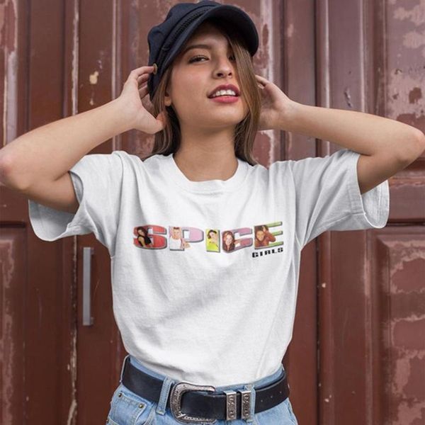 women's t-shirt vintage spice girls tour concert ladies women baggy tee street style short sleeve personality pattern tshirt, White
women's t-shirt vintage spice girls tour concert ladies women baggy tee street style short sleeve personality pattern tshirt, White