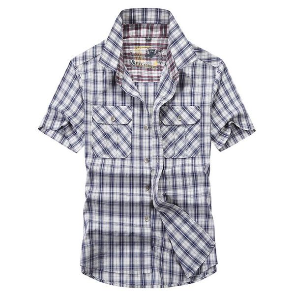 men's casual shirts summer plaid shirt men cotton breathable short sleeve turn down collar button up large size -4xl camisa masculina, White;black
men's casual shirts summer plaid shirt men cotton breathable short sleeve turn down collar button up large size -4xl camisa masculina, White;black