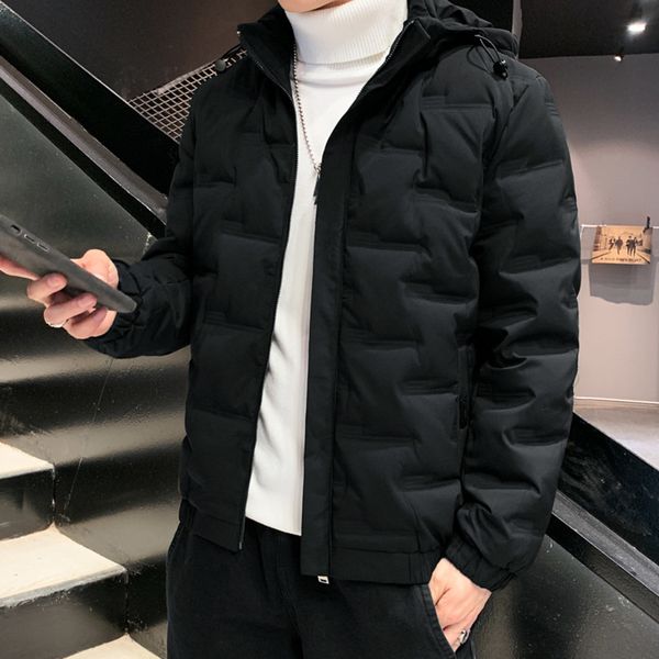 2021 new casual hooded light down winter coat men's et, Black
2021 new casual hooded light down winter coat men's et, Black