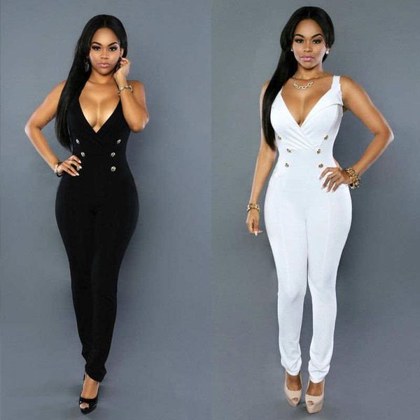 women's jumpsuits & rompers summer solid color vintage jumpsuit sleeveless deep v-neck going out skinny women, Black;white
women's jumpsuits & rompers summer solid color vintage jumpsuit sleeveless deep v-neck going out skinny women, Black;white
