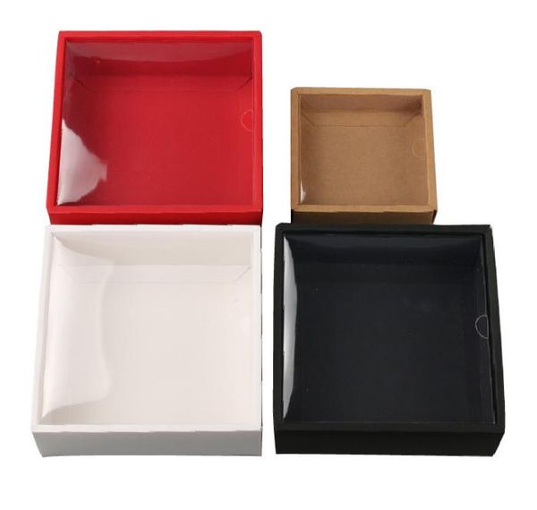 2021 kraft cardboard box gift packaging box with lid paper box jewelry gift packing case with clear pvc window, White
2021 kraft cardboard box gift packaging box with lid paper box jewelry gift packing case with clear pvc window, White