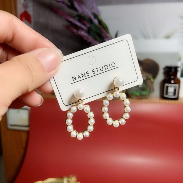 hoop & huggie 2021 pearl earrings east gate same geometric small fragrance fashion, Golden;silver
hoop & huggie 2021 pearl earrings east gate same geometric small fragrance fashion, Golden;silver