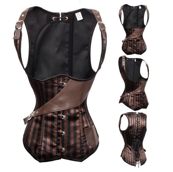 dress attacked size striped steel boneless steampunk corsets tanga lingerie women, Black;gray
dress attacked size striped steel boneless steampunk corsets tanga lingerie women, Black;gray