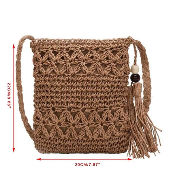 evening bags 066f women beach woven straw shoulder messenger bag with tassel boho hollow out crochet crossbody handbag macrame purse
evening bags 066f women beach woven straw shoulder messenger bag with tassel boho hollow out crochet crossbody handbag macrame purse
