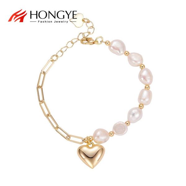 link, chain hongye retro heart shape simulated pearl adjustable bracelet for women girls gold color exquisite fashion jewelry gift 2021, Black
link, chain hongye retro heart shape simulated pearl adjustable bracelet for women girls gold color exquisite fashion jewelry gift 2021, Black