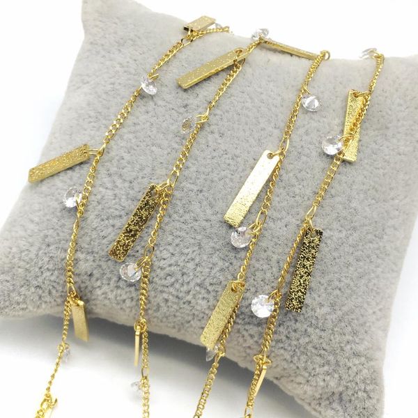 pendant necklaces 5meters 3x15mm rectangle dangling gold brass disc&zircon chokers chains,handmade craft necklace bracelet rosary chains, Silver
pendant necklaces 5meters 3x15mm rectangle dangling gold brass disc&zircon chokers chains,handmade craft necklace bracelet rosary chains, Silver