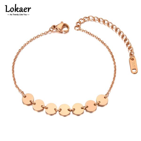 charm bracelets lokaer fashion stainless steel small disc beach for women girls bohemia link chain party bracelet jewelry b21140, Golden;silver
charm bracelets lokaer fashion stainless steel small disc beach for women girls bohemia link chain party bracelet jewelry b21140, Golden;silver