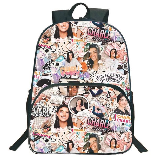 backpack 2021 charli damelio kids cartoon schoolbag boys girls student bookbag children knapsack men women travel rucksack gift
backpack 2021 charli damelio kids cartoon schoolbag boys girls student bookbag children knapsack men women travel rucksack gift