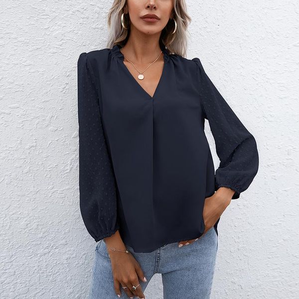 women's blouses & shirts autumn elegant v neck blouse women apricot office ladies long puff sleeve casual soild color female 2021 fash, White
women's blouses & shirts autumn elegant v neck blouse women apricot office ladies long puff sleeve casual soild color female 2021 fash, White