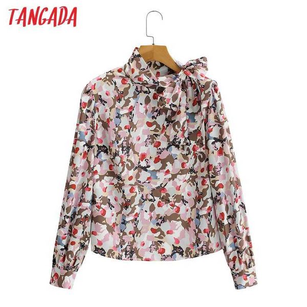 tangada spring women flowers print blouse bow stand neck long sleeve chic female office lady shirt 2f174 210609, White
tangada spring women flowers print blouse bow stand neck long sleeve chic female office lady shirt 2f174 210609, White