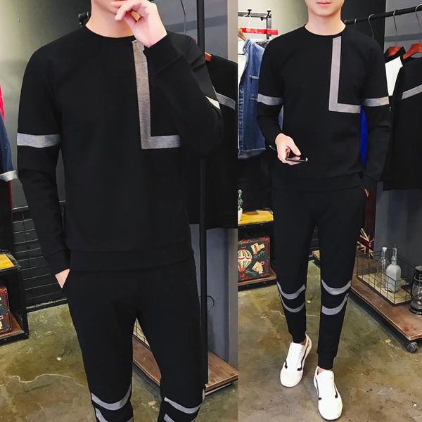 men's tracksuits korean style men sets harajuku crewneck casual loose cotton long sleeve pullover chandal hombre clothing db60tz, Gray
men's tracksuits korean style men sets harajuku crewneck casual loose cotton long sleeve pullover chandal hombre clothing db60tz, Gray