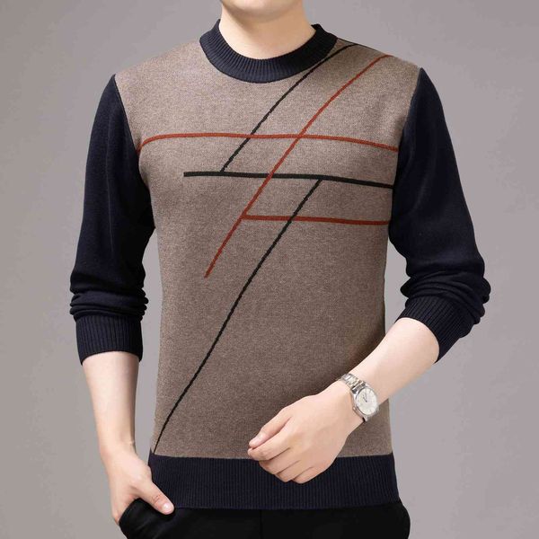men's sweater autumn winter men's knitting middle-aged and elderly dad's bottomed long sleeved trendy top, White;black
men's sweater autumn winter men's knitting middle-aged and elderly dad's bottomed long sleeved trendy top, White;black