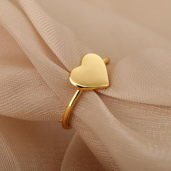 cluster rings fashion simple heart shaped opening adjustable ring creative elegant women's wedding party jewelry romantic valentine, Golden;silver
cluster rings fashion simple heart shaped opening adjustable ring creative elegant women's wedding party jewelry romantic valentine, Golden;silver