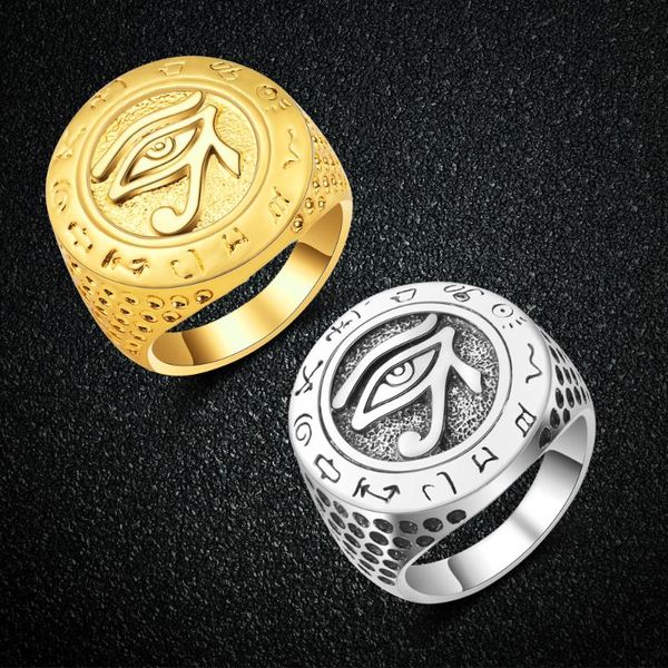 golden eye of horus ring men women hip hop rock spot amulet big punk muslim islam rings father gift cluster, Golden;silver
golden eye of horus ring men women hip hop rock spot amulet big punk muslim islam rings father gift cluster, Golden;silver
