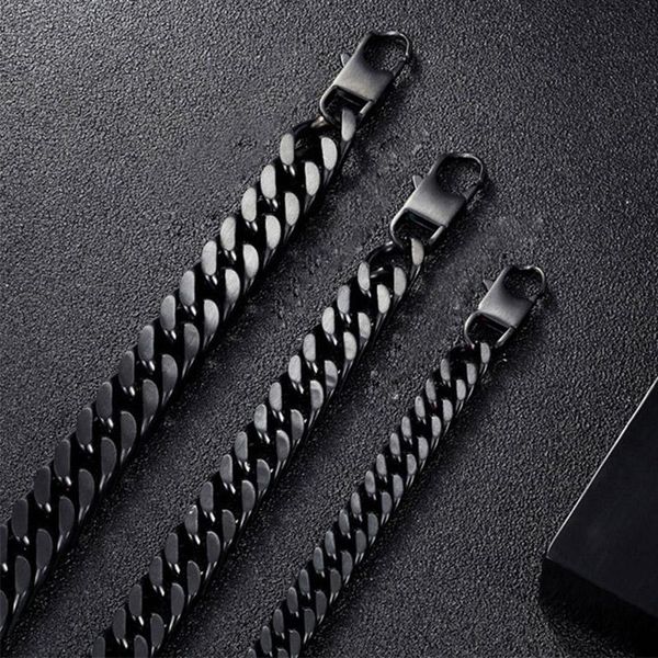 link, chain personalized 8-12mm men's bracelet black stainless steel cuban link bracelets male jewelry gifts wholesale drop
link, chain personalized 8-12mm men's bracelet black stainless steel cuban link bracelets male jewelry gifts wholesale drop