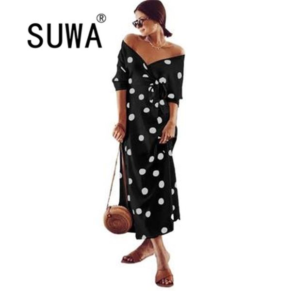 women dresses summer recommend style classic dot print long sleeve midi elegant boho french vintage casual dress 210525, Black;gray
women dresses summer recommend style classic dot print long sleeve midi elegant boho french vintage casual dress 210525, Black;gray