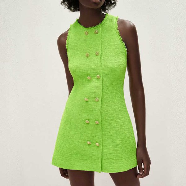za dress fashion simple double-breasted fluorescent green women casual slim street youth 210601, Black;gray
za dress fashion simple double-breasted fluorescent green women casual slim street youth 210601, Black;gray