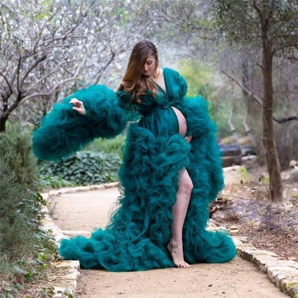wraps & jackets dark green bathrobes for pregant pograph tiered ruffles pajamas party nightgowns custom made women' sleepwears, White
wraps & jackets dark green bathrobes for pregant pograph tiered ruffles pajamas party nightgowns custom made women' sleepwears, White