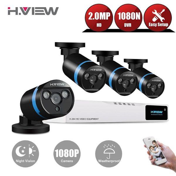 h.view 1080p video surveillance system 4ch cctv security kit 4pcs camera super night vision 4 ch 1080n dvr systems
h.view 1080p video surveillance system 4ch cctv security kit 4pcs camera super night vision 4 ch 1080n dvr systems
