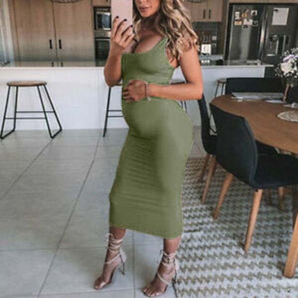 lady dress pregnancy dresses maternity clothes for pregnant women solid sleeveless casual soft dress vestidos maternity dress, White
lady dress pregnancy dresses maternity clothes for pregnant women solid sleeveless casual soft dress vestidos maternity dress, White