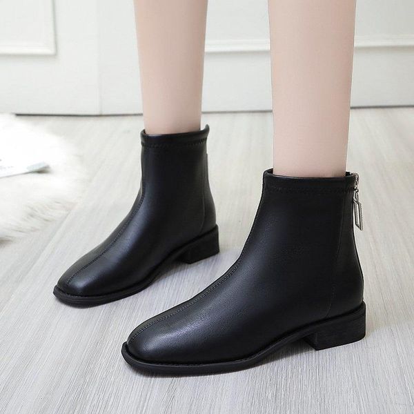 boots 2021 winter women ankle black low heels shoes back zipper square toe booties chunky leather flat botas mujer 8797n
boots 2021 winter women ankle black low heels shoes back zipper square toe booties chunky leather flat botas mujer 8797n