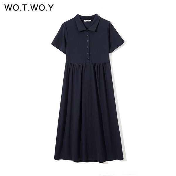 party dresses wotwoy spring summer cotton dress women casual straight knee-length female plus size royal blue shirt ladies, White;black
party dresses wotwoy spring summer cotton dress women casual straight knee-length female plus size royal blue shirt ladies, White;black