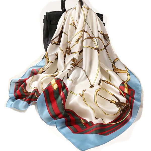 scarves fashion silk square scarf women 90*90cm neck hair tie band bag warp soft neckerchief hijab headscarf foulard, Blue;gray
scarves fashion silk square scarf women 90*90cm neck hair tie band bag warp soft neckerchief hijab headscarf foulard, Blue;gray