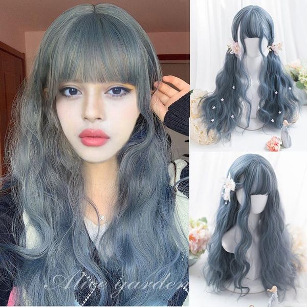 synthetic wigs houyan wig female high temperature silk long curly hair wavy cartoon bangs black/brown/linen gray cosplay lolita
synthetic wigs houyan wig female high temperature silk long curly hair wavy cartoon bangs black/brown/linen gray cosplay lolita