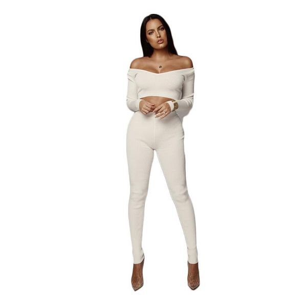 autumn ribbed casual two piece set women long sleeve high waist slim crop and pants cotton tracksuit black women's, White
autumn ribbed casual two piece set women long sleeve high waist slim crop and pants cotton tracksuit black women's, White
