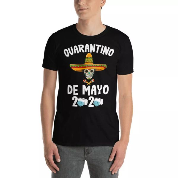 quarantino de mayo 2020 sugar skull wearing sombrero hat cinco de mayo shirt, White;black
quarantino de mayo 2020 sugar skull wearing sombrero hat cinco de mayo shirt, White;black