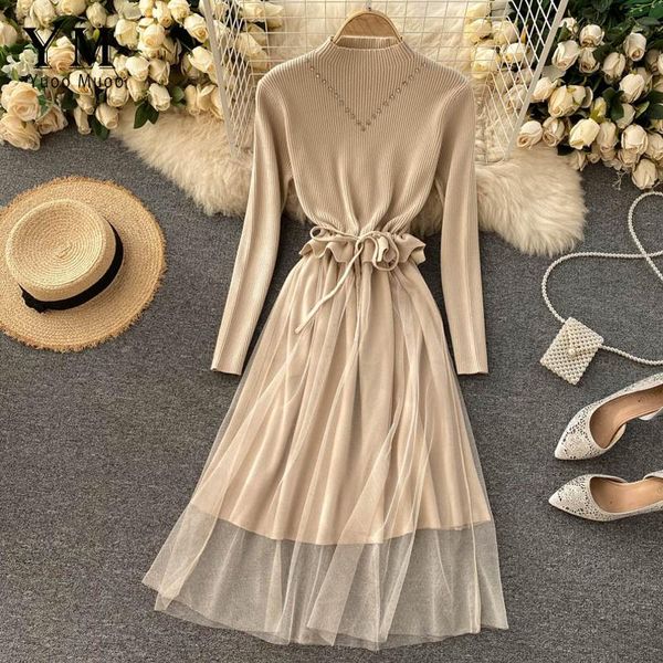 casual dresses yuoomuoo knitted dress women autumn winter elegant drawstring ruffled waist long lace romantic beading ladies, Black;gray
casual dresses yuoomuoo knitted dress women autumn winter elegant drawstring ruffled waist long lace romantic beading ladies, Black;gray