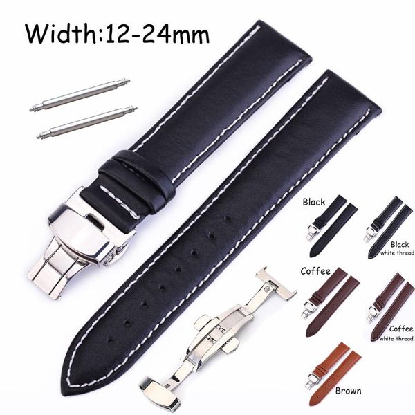 watch bands replacement strap 12mm 14mm 16mm 18mm 19mm 20mm 22mm 24mm band butterfly buckle genuine leather watchband, Black;brown
watch bands replacement strap 12mm 14mm 16mm 18mm 19mm 20mm 22mm 24mm band butterfly buckle genuine leather watchband, Black;brown