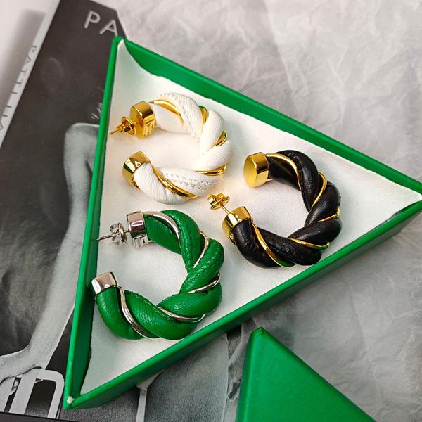 stud genuine leather twist earrings, simple and versatile, color twisted earrings, Golden;silver
stud genuine leather twist earrings, simple and versatile, color twisted earrings, Golden;silver