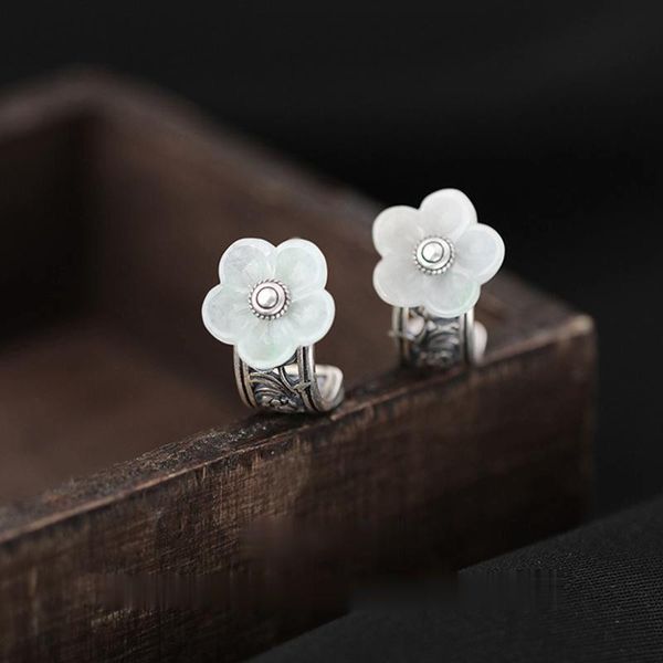 stud original design natural jade plum blossom shape earrings chinese retro elegant light luxury charm women thai silver jewelry, Golden;silver
stud original design natural jade plum blossom shape earrings chinese retro elegant light luxury charm women thai silver jewelry, Golden;silver