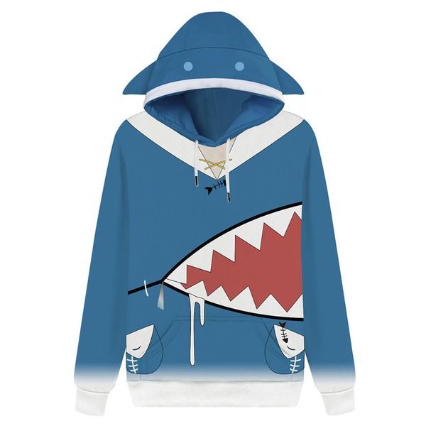 Holoolive men's and women's hooded sweatshirt, UK vtuber gawr Gura 3D print, zipper casual sweater, et, Black
Holoolive men's and women's hooded sweatshirt, UK vtuber gawr Gura 3D print, zipper casual sweater, et, Black