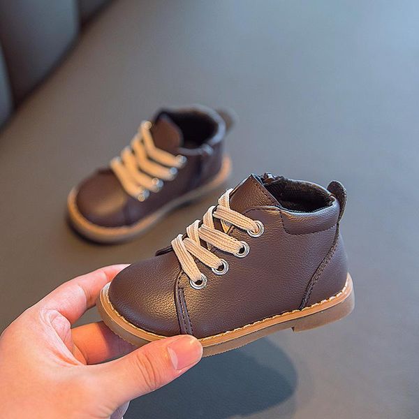 autumn children retro leather shoes baby short british style boots boys and girls single soft sole flat, Black;grey
autumn children retro leather shoes baby short british style boots boys and girls single soft sole flat, Black;grey