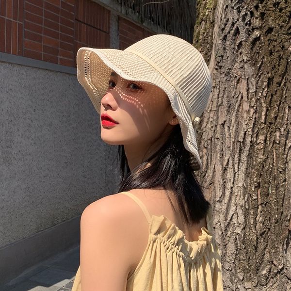 fisherman's hat korean fashion summer hat women's beach travel sunscreen basin hat weaving temperament versatile, Blue;gray
fisherman's hat korean fashion summer hat women's beach travel sunscreen basin hat weaving temperament versatile, Blue;gray
