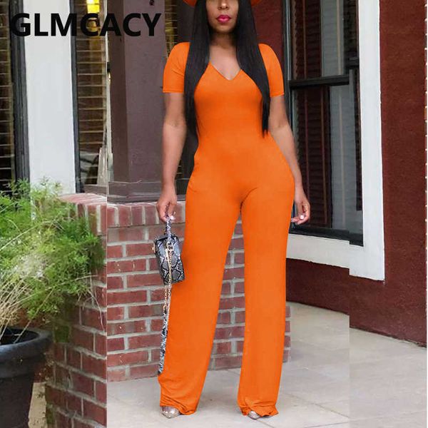 short sleeve v neck solid slim jumpsuit casual summer long overalls 210702, Black;white
short sleeve v neck solid slim jumpsuit casual summer long overalls 210702, Black;white