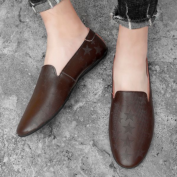 new men casual shoes pointed fashion men shoes leather men loafers black moccasins slip on mens flats male driving shoes *
new men casual shoes pointed fashion men shoes leather men loafers black moccasins slip on mens flats male driving shoes *