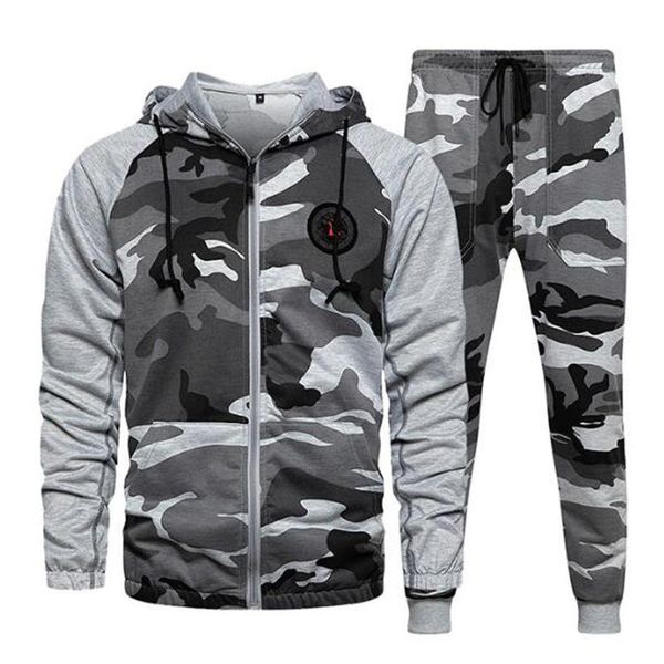 men's tracksuits 2 pieces sets tracksuit men hooded sweatshirt+pants pullover hoodie sportwear suit male camouflage joggers winter clot, Gray
men's tracksuits 2 pieces sets tracksuit men hooded sweatshirt+pants pullover hoodie sportwear suit male camouflage joggers winter clot, Gray