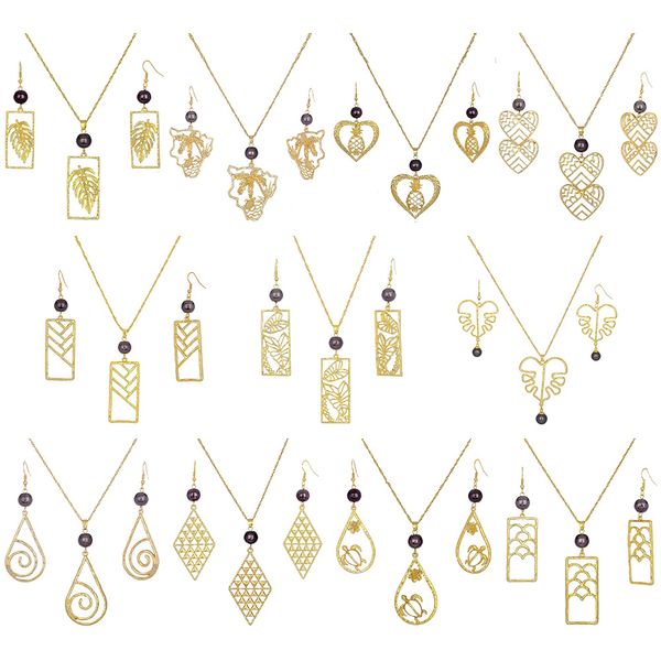 jewelry sets of earrings necklace 14k gold round leaf black pearl polynesian people flower hawaiian set wholesale for women party, Silver
jewelry sets of earrings necklace 14k gold round leaf black pearl polynesian people flower hawaiian set wholesale for women party, Silver