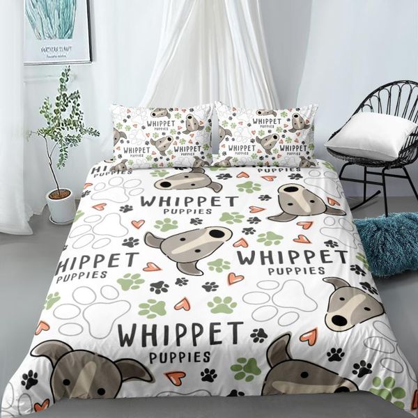 bedding sets animal quilt cover 3d whippet linens bed pillow covers king super twin full size 180*200cm white home textile
bedding sets animal quilt cover 3d whippet linens bed pillow covers king super twin full size 180*200cm white home textile