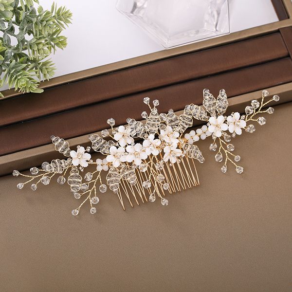 wedding handmade hair accessories hair comb crystal gold for bridal flower tiara women hair comb bride ornaments headdressdio chan cont, White;golden
wedding handmade hair accessories hair comb crystal gold for bridal flower tiara women hair comb bride ornaments headdressdio chan cont, White;golden