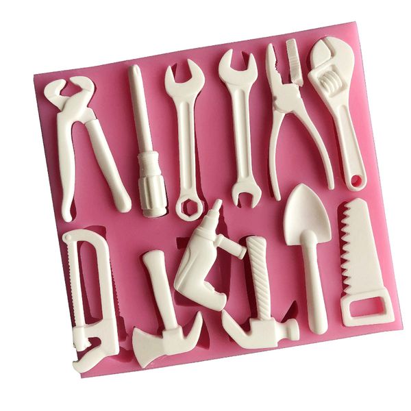 construction tools silicone candy molds, hand tools hammer spanner chocolate baking molds for cake decoration 122611
construction tools silicone candy molds, hand tools hammer spanner chocolate baking molds for cake decoration 122611