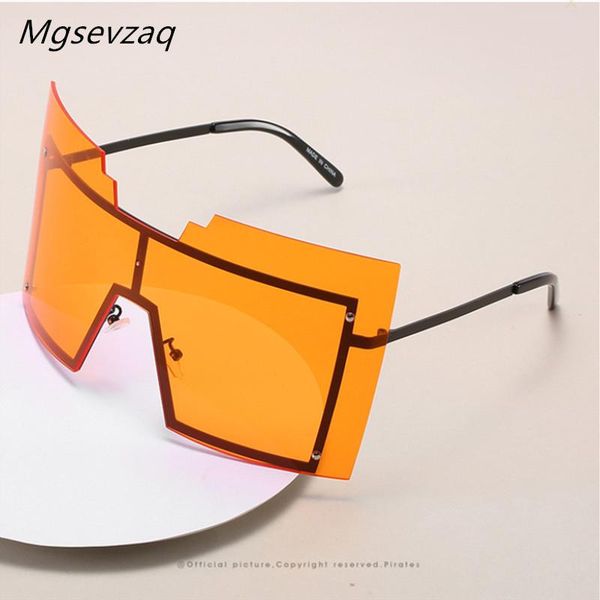 big frame one-piece sunglasses fashion colorful trend personality classic face female uv400, White;black
big frame one-piece sunglasses fashion colorful trend personality classic face female uv400, White;black
